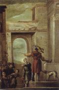 Domenico  Feti The allegory of the guest-mabl above guests oil painting picture wholesale